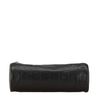 Chanel Coco Mark Pouch Black Leather