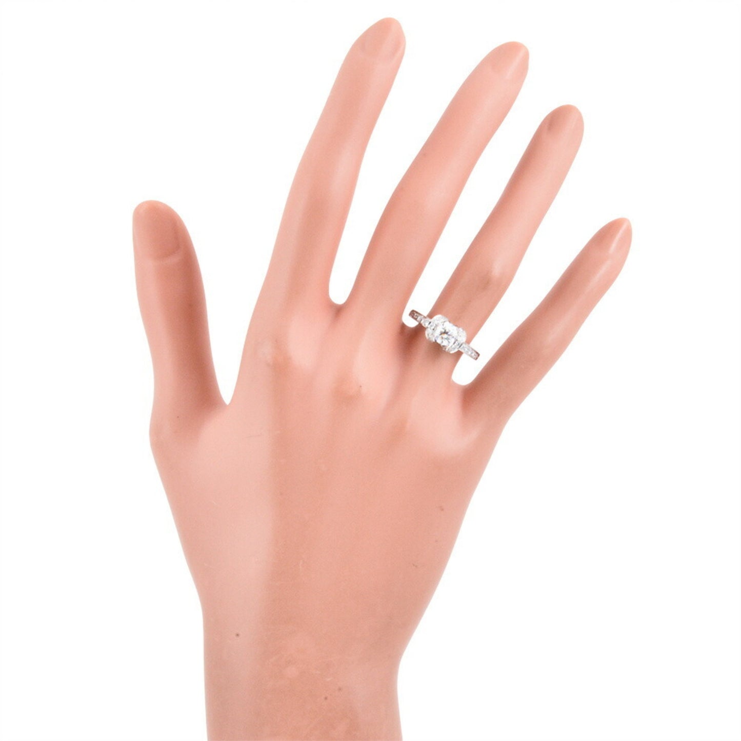 Tiffany & Co. Ribbon Engagement Ring With 0.61Ct Diamond