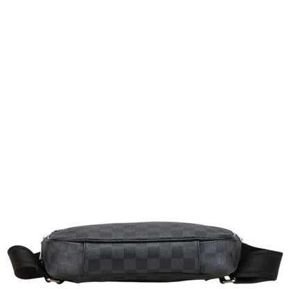 Louis Vuitton Damier Graphite Umbrella Body Bag Waist N41289 Black Grey Pvc Leather