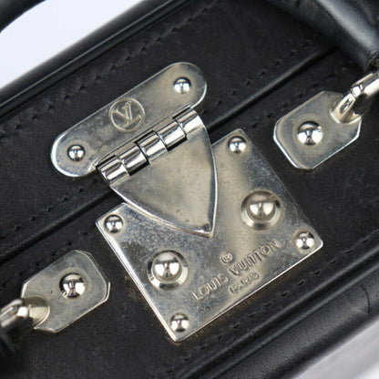 Louis Vuitton Louis Vuitton Valisette Pm Monogram Glace Handbag M92235 Leather Black Mini Trunk