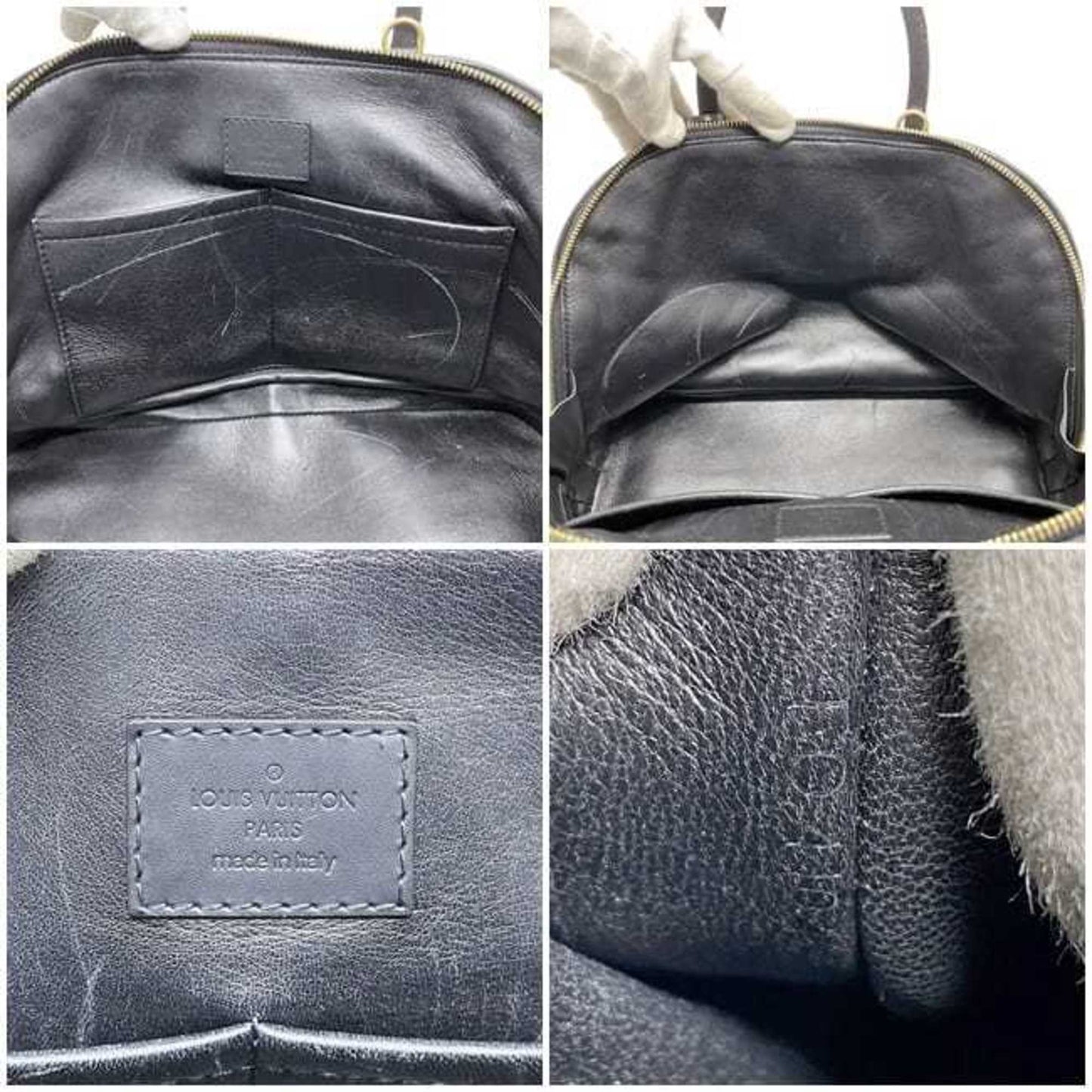 Louis Vuitton Handbag Alma Pm F-22474 Red Black Maltage 2Wy Shoulder Bag Leather Fo4104 Louis