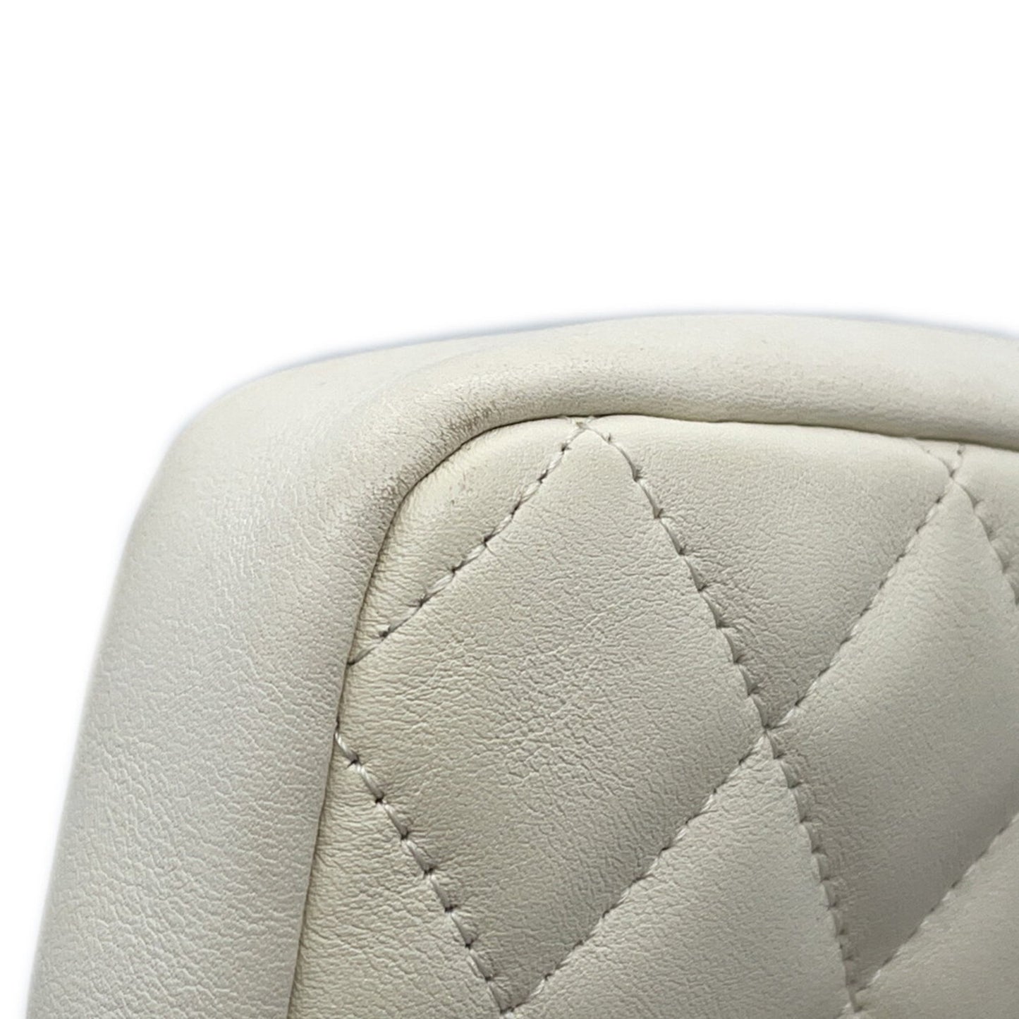 Chanel Shoulder Bag Cambon Line Medium Coco Mark A25178 Chanel White Black