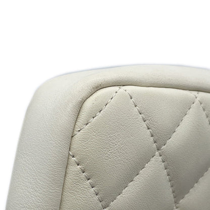Chanel Shoulder Bag Cambon Line Medium Coco Mark A25178 Chanel White Black
