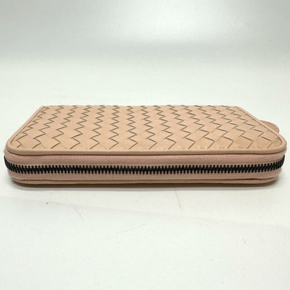 Bottega Veneta Intrecciato Long Wallet Pink