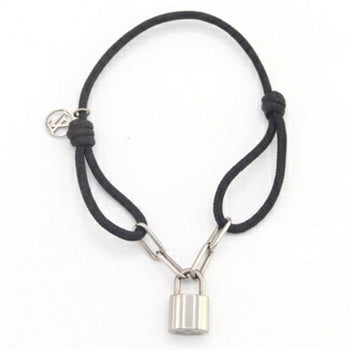 Louis Vuitton Lockit Bracelet By Virgil Abloh Q05267 Black Titanium Padlock Lv