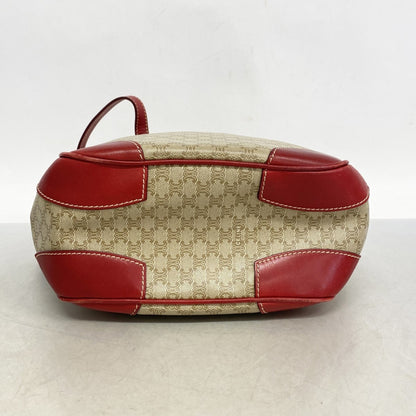 Celine Handbag Macadam Beige Red