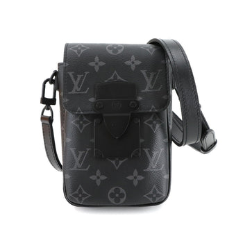 Louis Vuitton Monogram Eclipse S-Lock Vertical Wearable Wallet Shoulder Bag M82252 Rfid