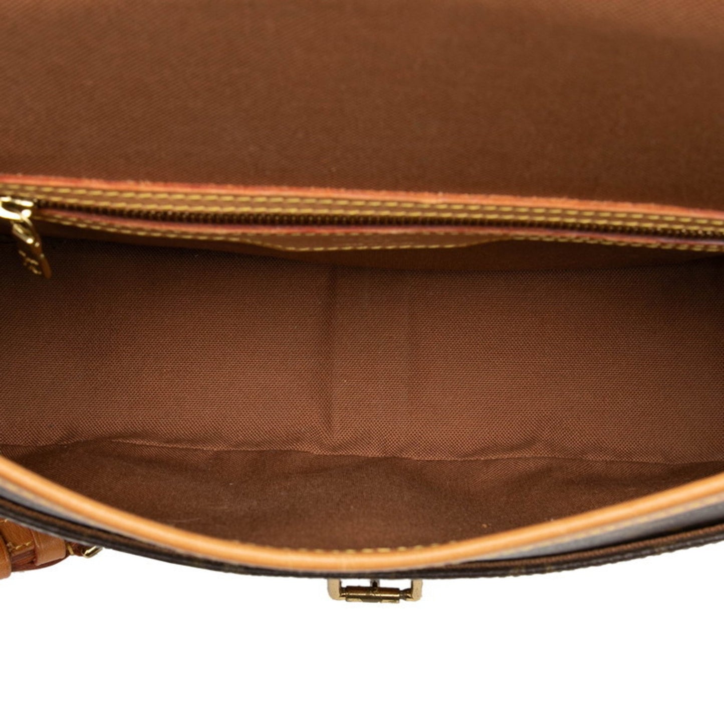 Louis Vuitton Monogram Sologne Shoulder Bag M42250 Brown Leather