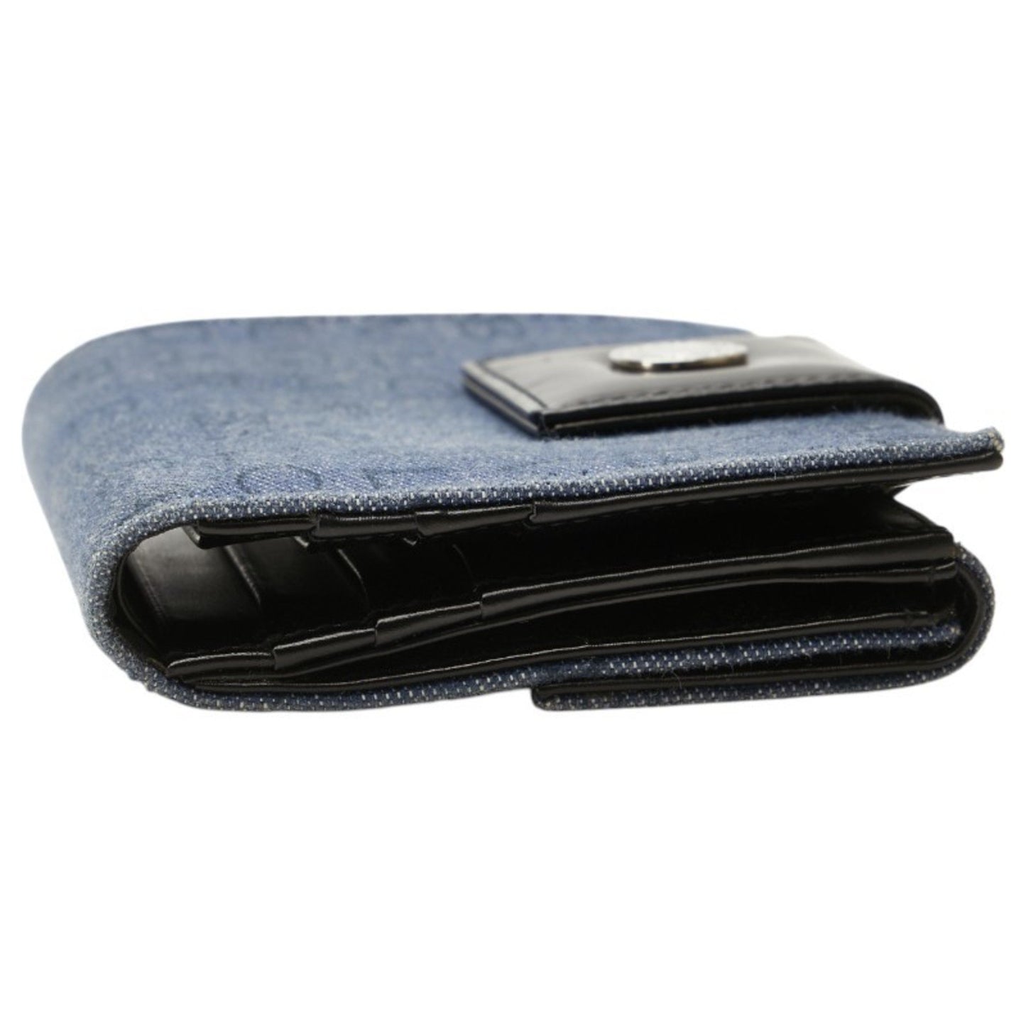 Bvlgari Logomania Bifold Wallet In Blue