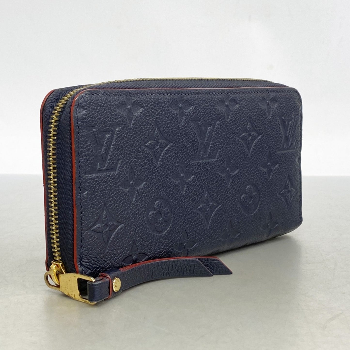 Louis Vuitton Monogram Empreinte Zippy Wallet M62121 Marine Rouge