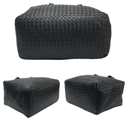 Bottega Veneta Intrecciato Leather Boston Bag