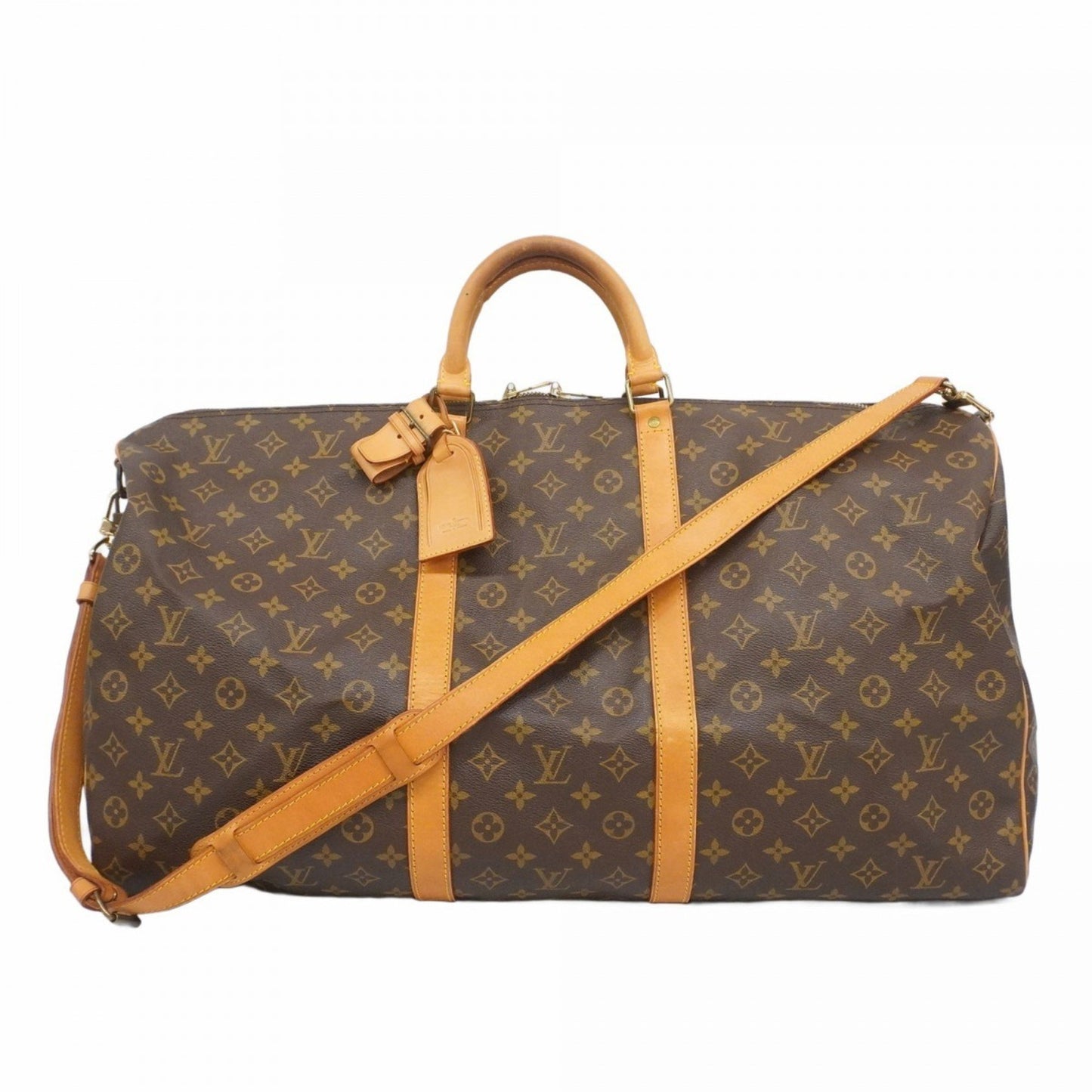 Louis Vuitton Monogram Keepall Bandouliere 60 Boston Bag M41412 Brown