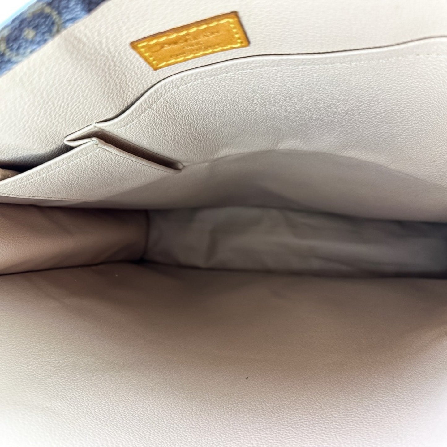 Louis Vuitton Monogram Sac Plat Handbag Tote Bag M51140 Brown