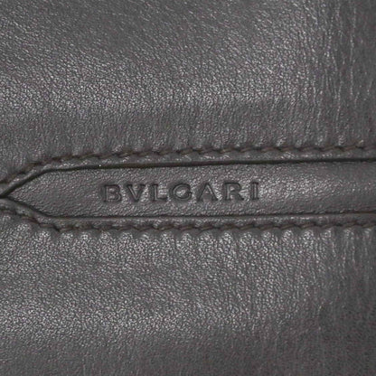 Bvlgari Bulgari Octo Bi-Fold Long Wallet Leather Brown Coin Purse 36966