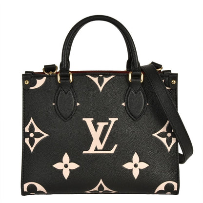 Louis Vuitton On The Go Pm Handbag Monogram Empreinte M45659 Black Rfid Shoulder Bag