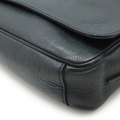 Louis Vuitton Louis Vuitton Taiga Roman Pm Shoulder Bag Leather Ardoise Black M32852