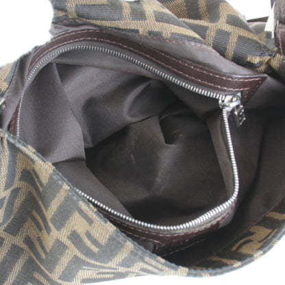 Fendi Zucca Mamma Bucket Shoulder Bag In Brown Canvas