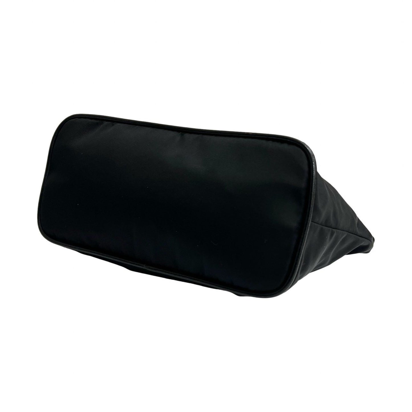 Prada Triangle Logo Tessuto Nylon And Leather Handbag/Semi-Shoulder Bag