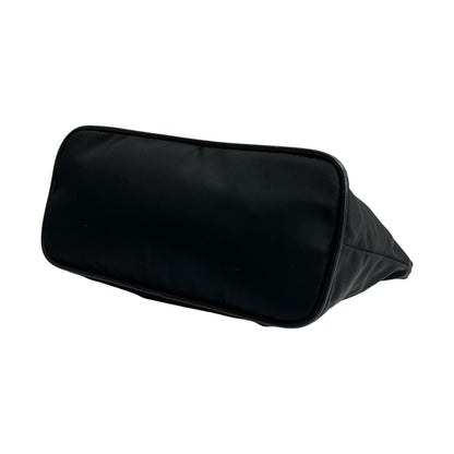 Prada Triangle Logo Tessuto Nylon And Leather Handbag/Semi-Shoulder Bag