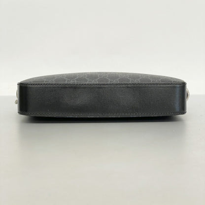 Gucci Gg Supreme Clutch Bag 703468 Black 2-Way