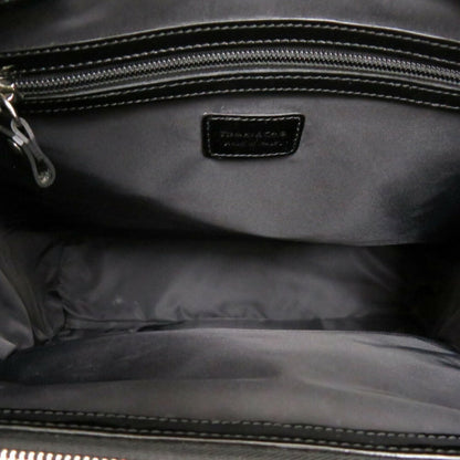 Tiffany Nylon/Patent Leather Black Tote Bag