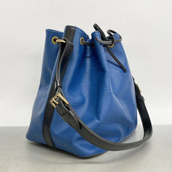 Louis Vuitton Epi Two-Tone Petit Noe Shoulder Bag M44152 Toledo Blue Noir
