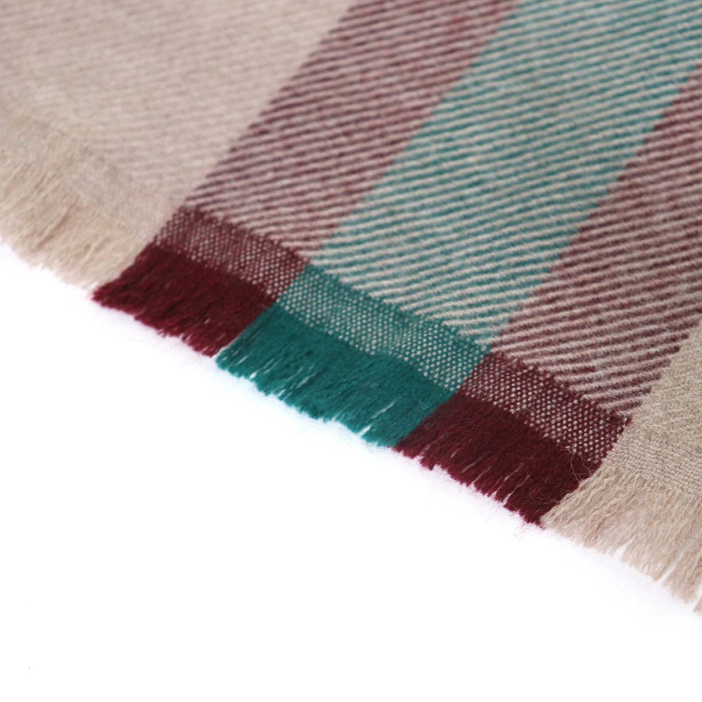 Gucci 387574 4G200 100% Wool Sherry Line Fringed Shawl/Stole/Scarf