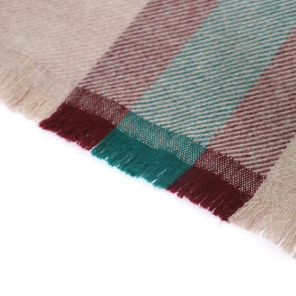 Gucci 387574 4G200 100% Wool Sherry Line Fringed Shawl/Stole/Scarf