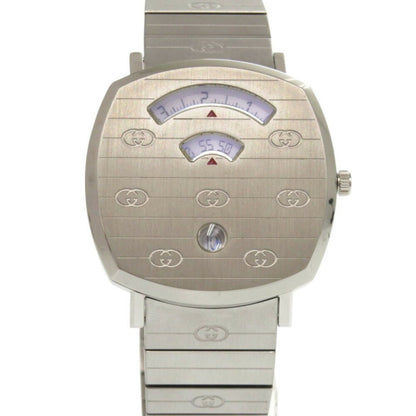 Unused Gucci Grip 157.4 Stainless Steel Silver Quartz Watch 1575Gucci
