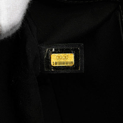 Chanel Coco Mark Matelasse Boy Chanel 25 Crossbody Chain Shoulder Bag In Black Lambskin