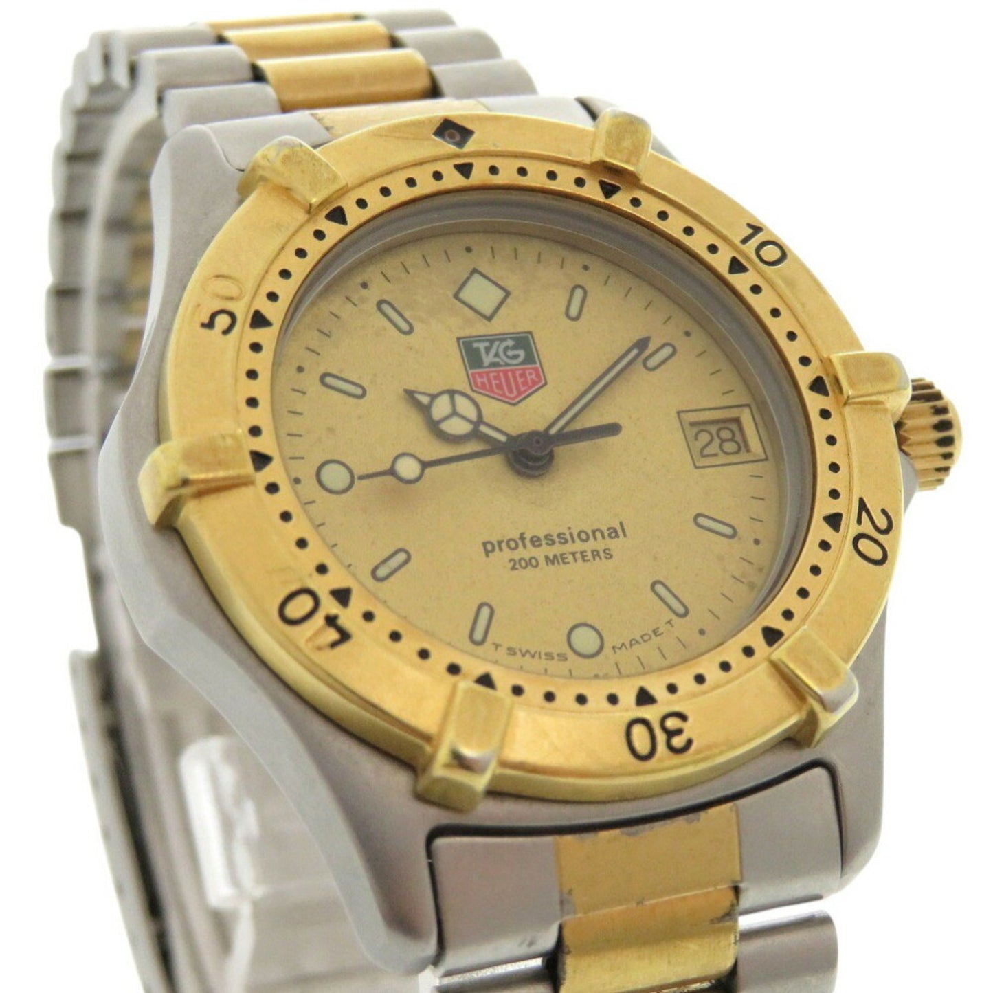 Tag Heuer 964.013F Stainless Steel Gold Quartz Watch 1044Tag Heuer