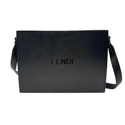 Fendi Shoulder Bag Leather Black
