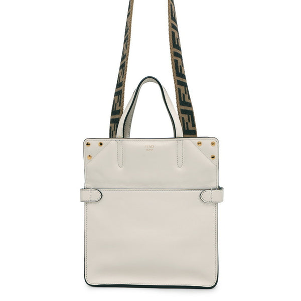Fendi Flip Small Handbag 8Bt306 Fendi 2-Way White