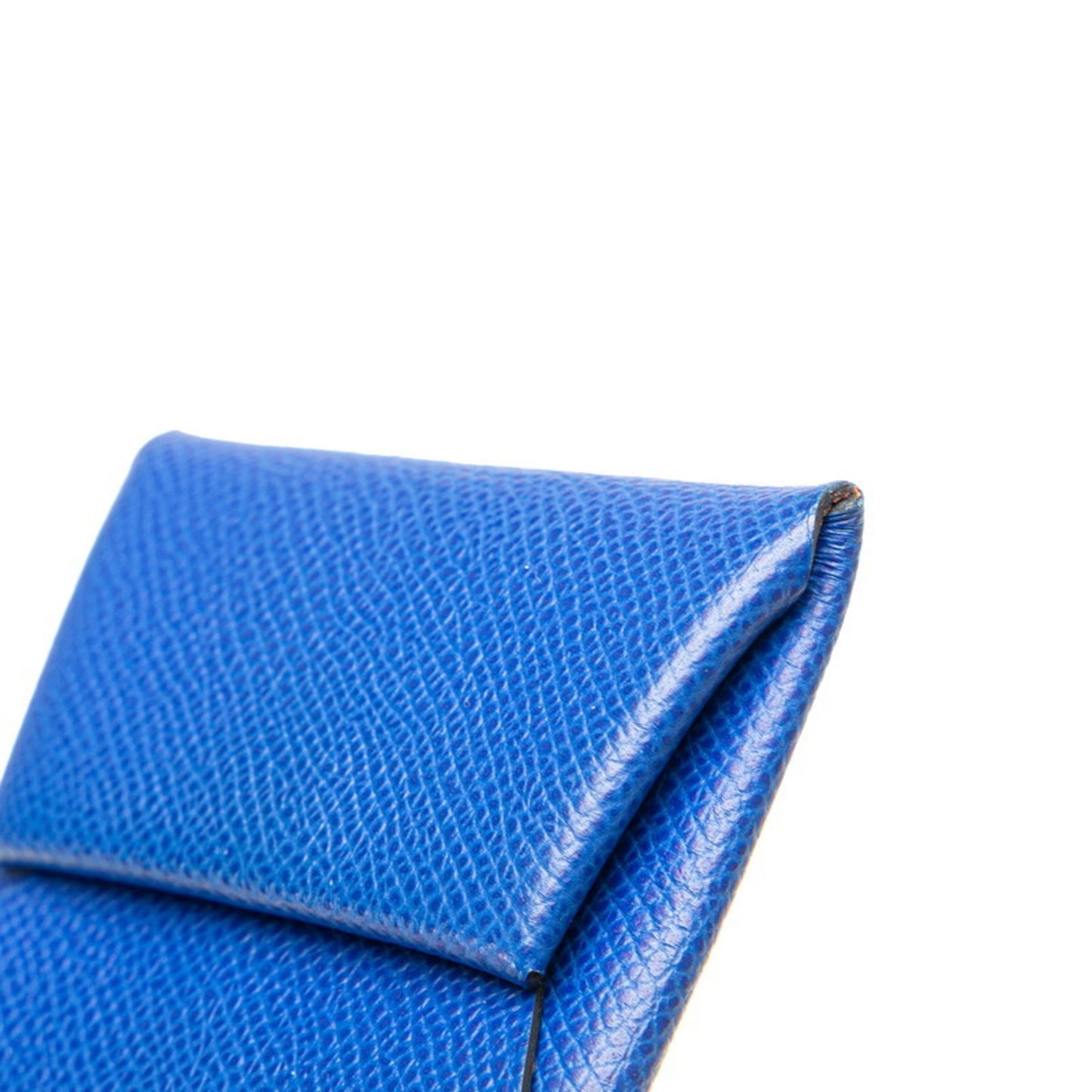 Hermes Bastia Coin Case Blue Royale Terre Bateau Veau Epsom