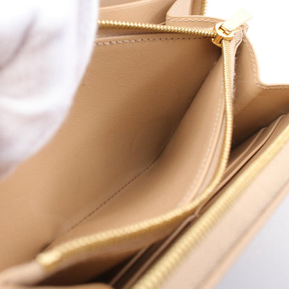 Celine Large Zipped Wallet Round Long Leather