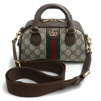 Gucci Ophidia 2-Way Shoulder Bag Beige/Ebony 724606 9C2Sg 8746