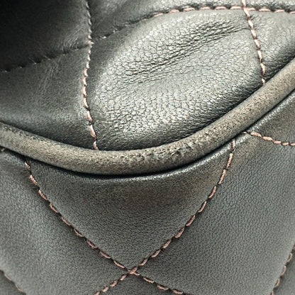 Chanel Cc Coco Mark Matelasse Fringe Single Chain Shoulder Bag In Lambskin