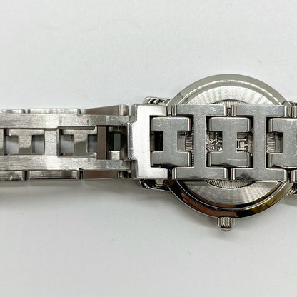 Hermes Watch Cl4.210 Clipper Quartz Pink Shell Stainless Steel Dial