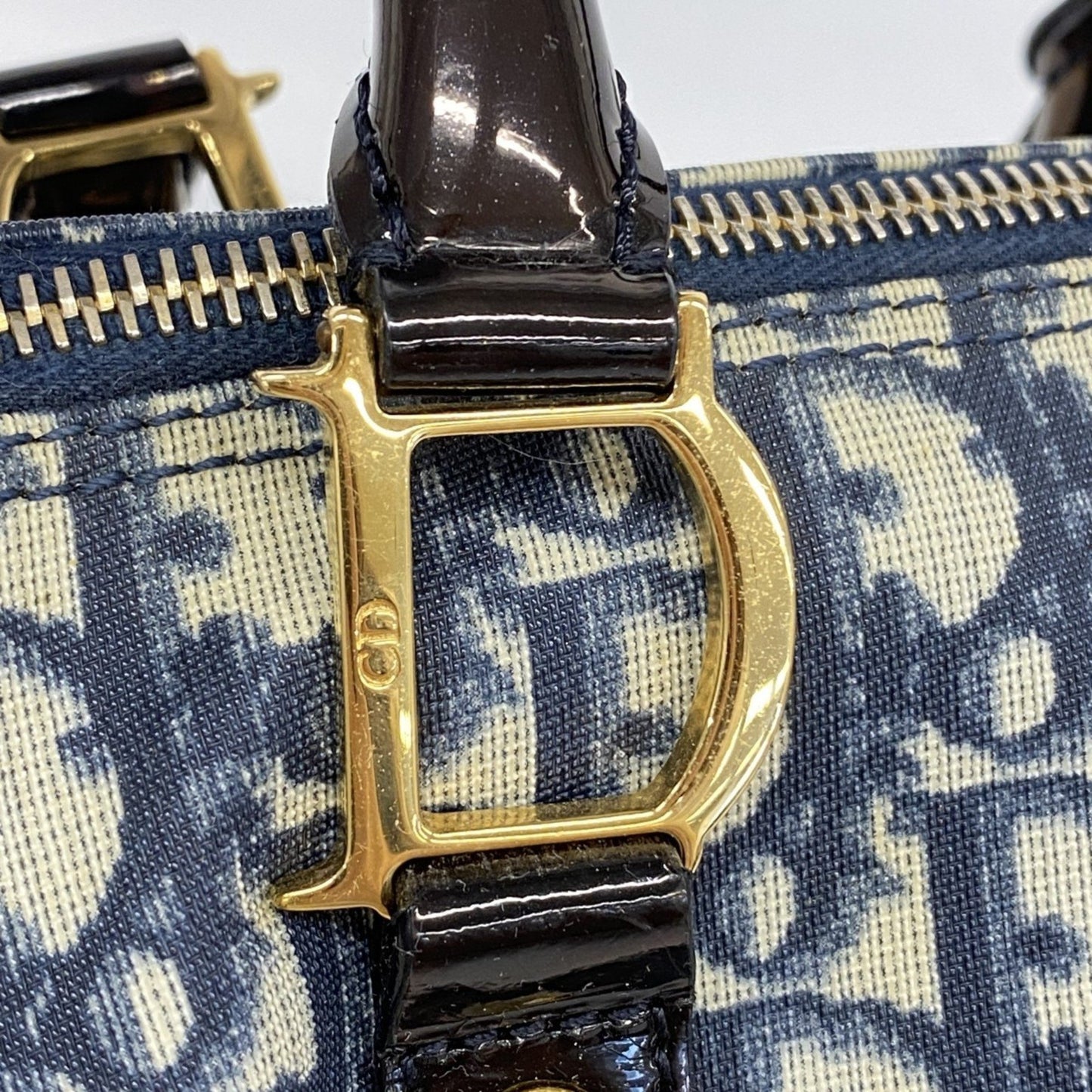 Christian Dior Trotter Handbag Navy