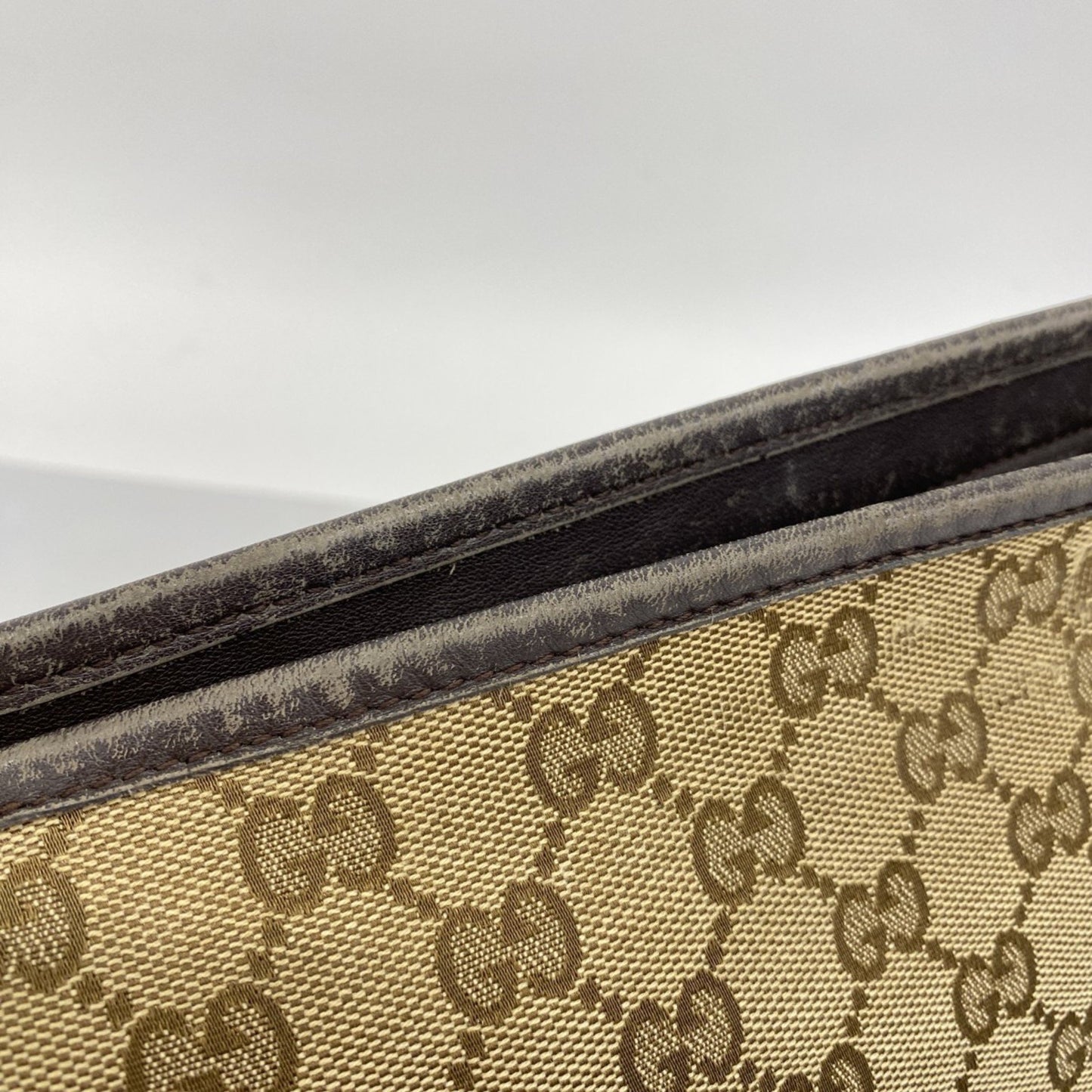 Gucci Gg Canvas Shoulder Bag 388930 Brown