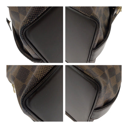 Louis Vuitton Damier Ebene Chelsea Tote Bag In Brown With Gold Hardware