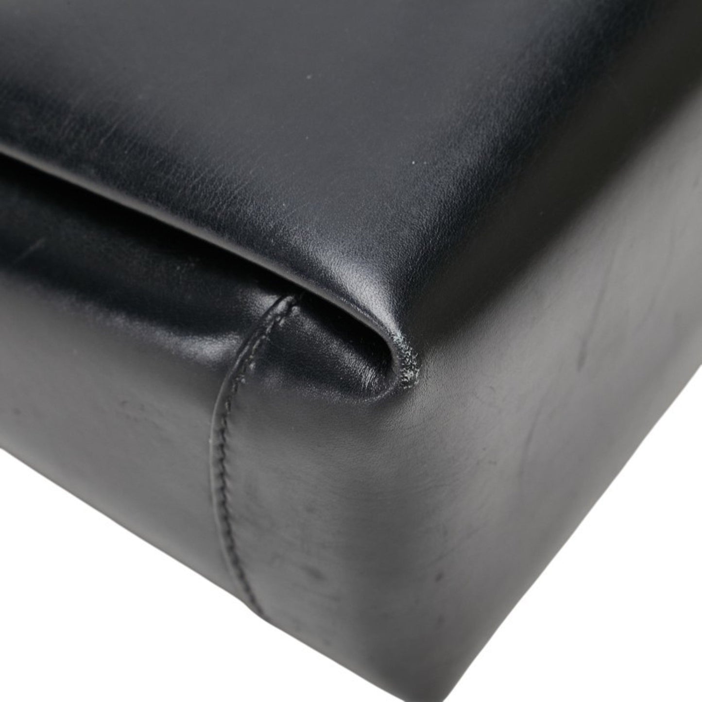 Gucci Old Shoulder Bag Black Leather