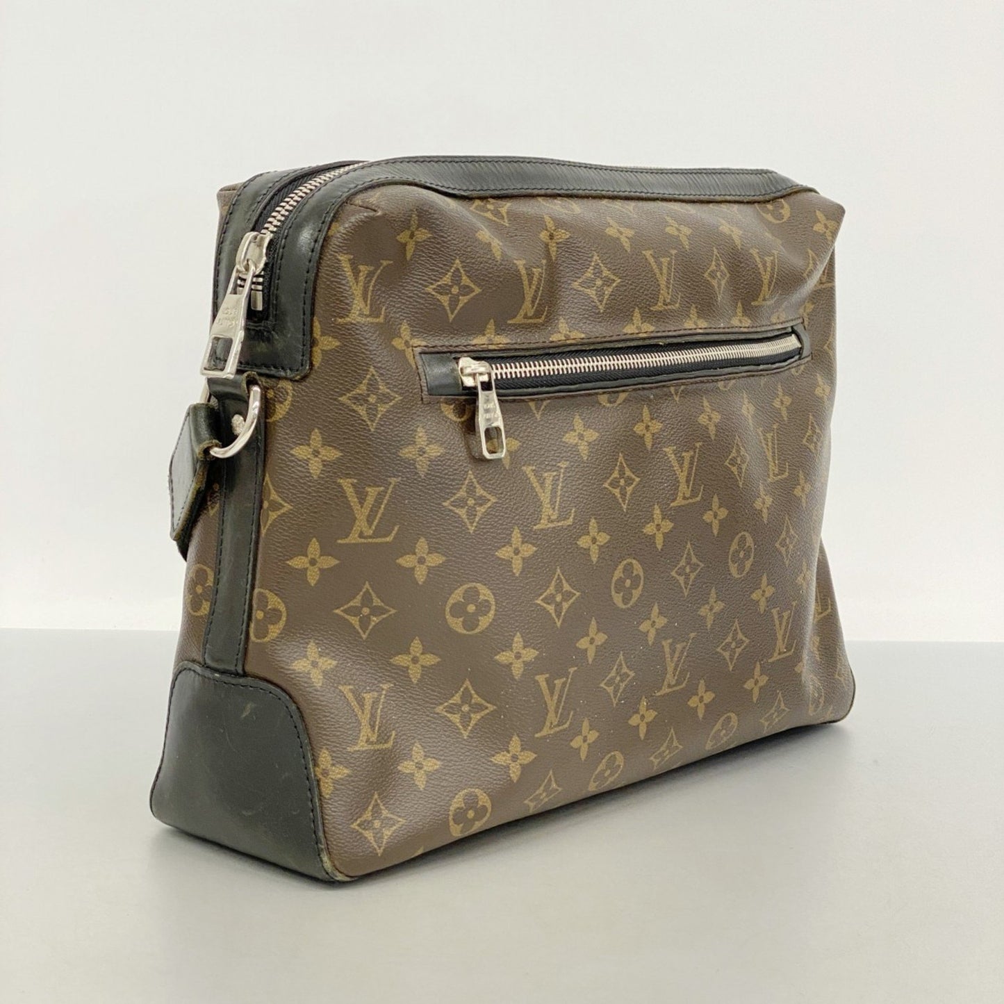 Louis Vuitton Monogram Macassar Torres Shoulder Bag M40387 Brown/Black
