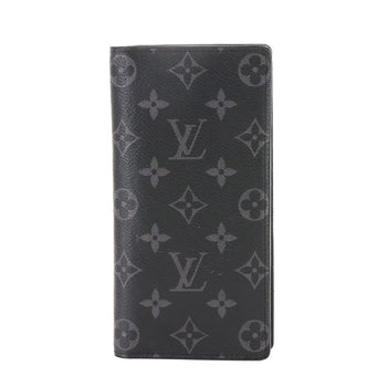 Louis Vuitton Monogram Eclipse Portefeuille Plaza Bifold Long Wallet M61697 Brazza