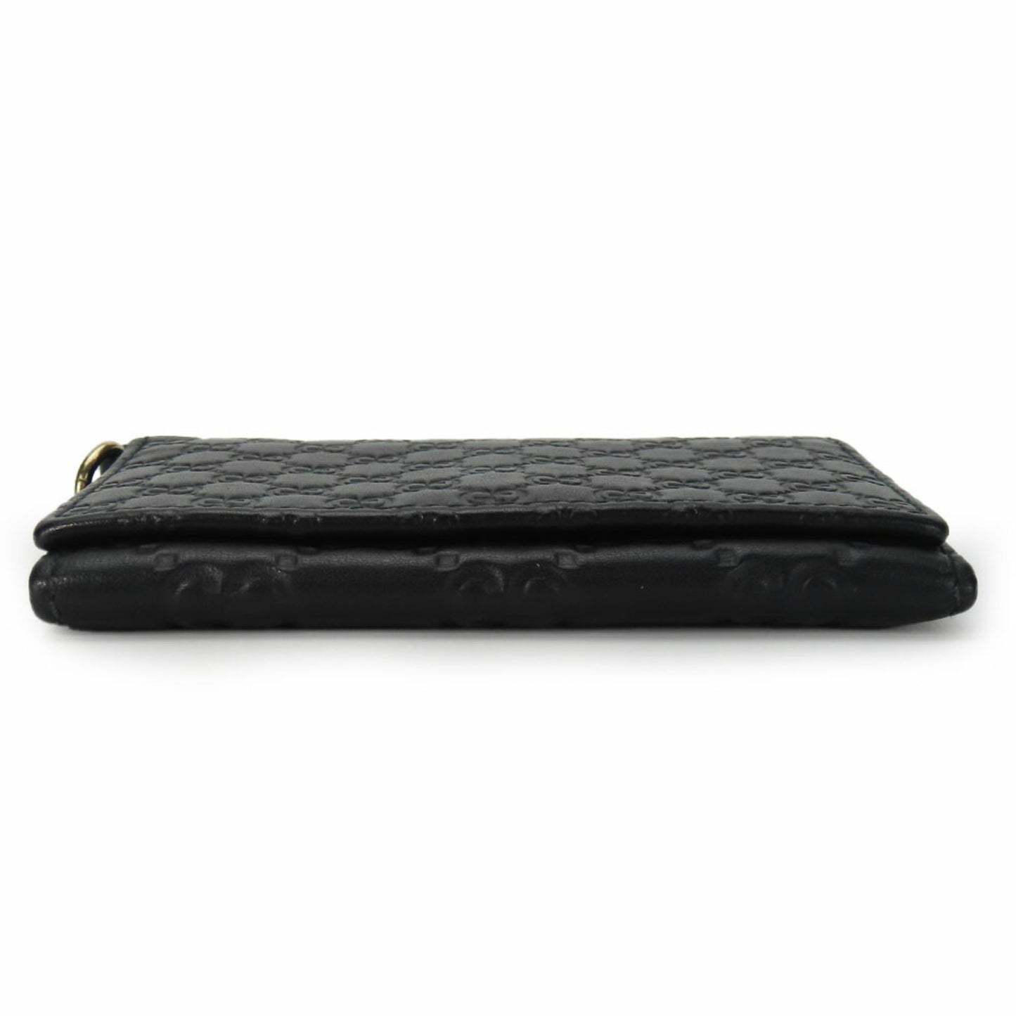 Gucci Business Card Holder/Card Case 323401 Shimmer Leather Black Holder Accessories