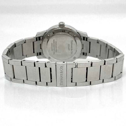 Tiffany Watch Atlas Dome Date White Silver 34875995 F-20644
