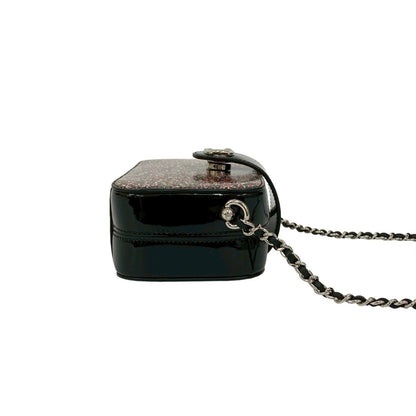 Unused Chanel Coco Patent Leather Enamel Lam Chain Mini Shoulder Bag
