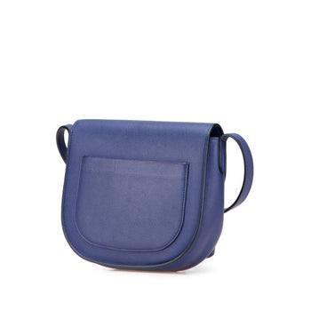 Celine Trotter Crossbody Shoulder Bag In Blue Leather