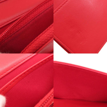 Chanel Chain Wallet Camellia Coco Mark Long Leather