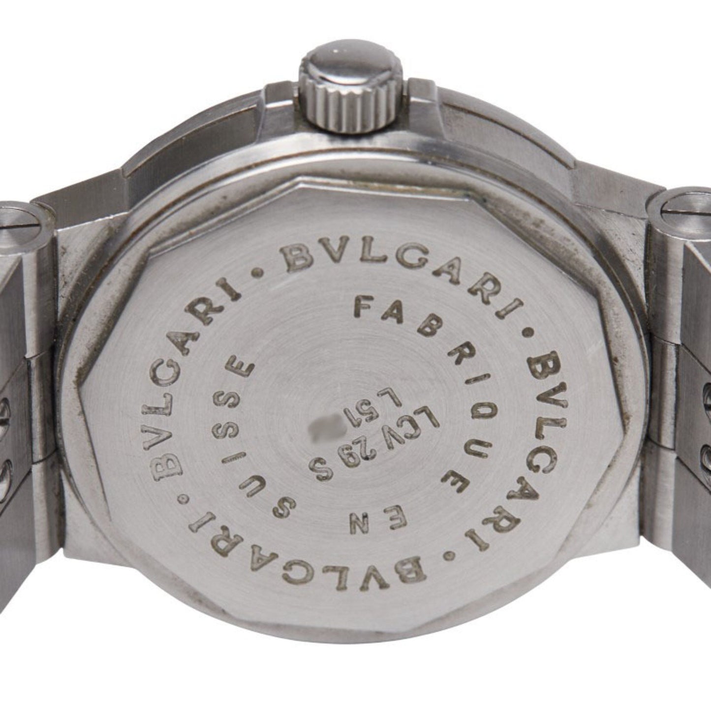 Bvlgari Diagono Sport Watch Lcv29S Automatic White Dial Stainless Steel